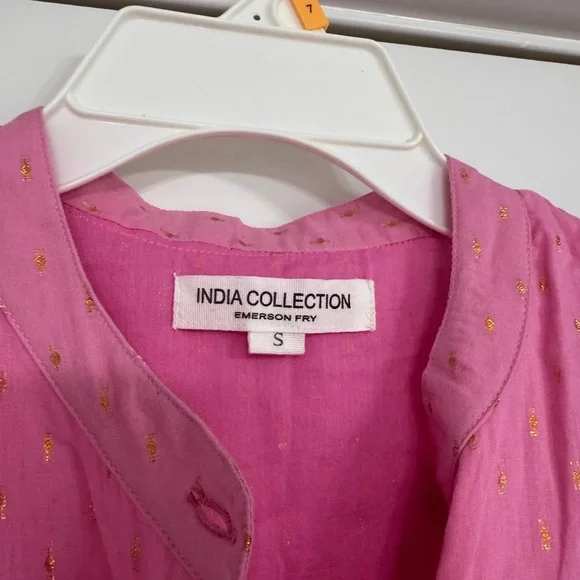 EMERSON FRY LUCY DRESS - PINK GOLD DOT LUREX - Picture 8 of 10